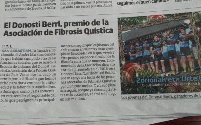 DONOSTI BERRI PREMIO DE LA ASOCIACIÓN FQ DE EUSKADI